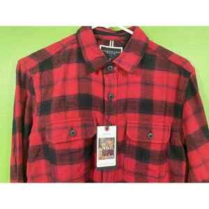 Denim & Flower Long Sleeve Large NEW Red Plaid. Large
